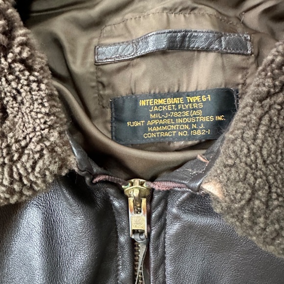 US NAVY ISSUE G-1 Flight Jacket - Picture 3 of 13